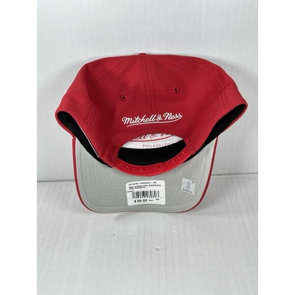 Mitchell & Ness Houston Rockets NBA Upside Down Snapback HWC Hat Cap Red - OSFA - Picture 4 of 5